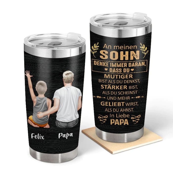 Du Bist Mehr Geliebt - Geschenk für Sohn / Tochter – Personalisierter Becher
