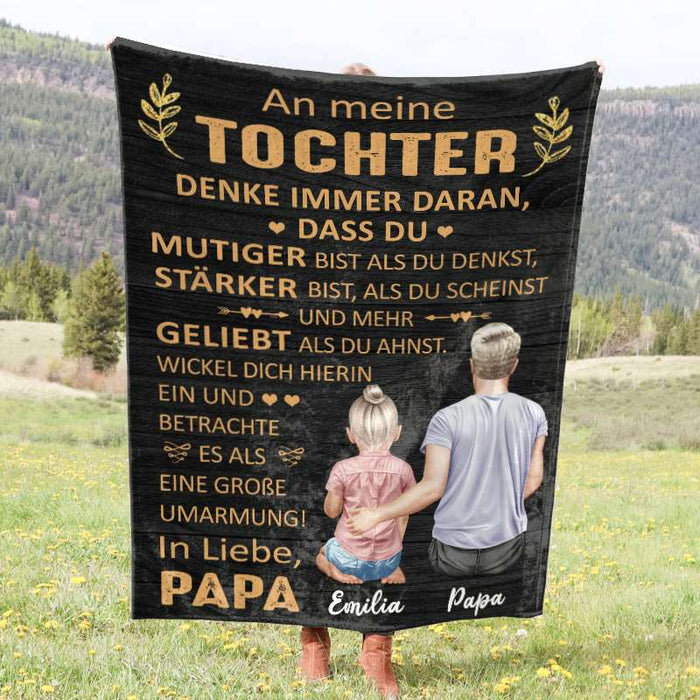 Du bist mehr geliebt - Geschenk für Sohn, Tochter - Personalisierte Fleecedecke/Sherpa Decke