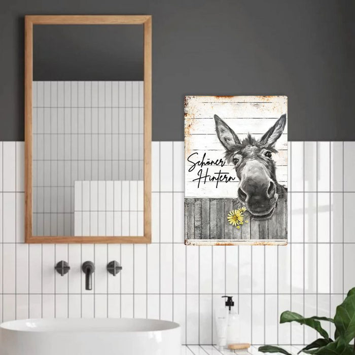 Eine Schöne Aussicht Metallschild - Geschenk für Dich / Freunde