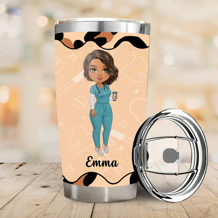 Kaffee, Peelings Und Gummihandschuhe – Geschenk für eine Krankenschwester – Personalisierter Becher