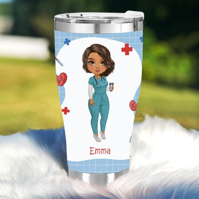 Dummheit Kann Man Nicht Beheben, aber man kann sie betäuben - Geschenk für Krankenschwestern - Personalisierter Becher
