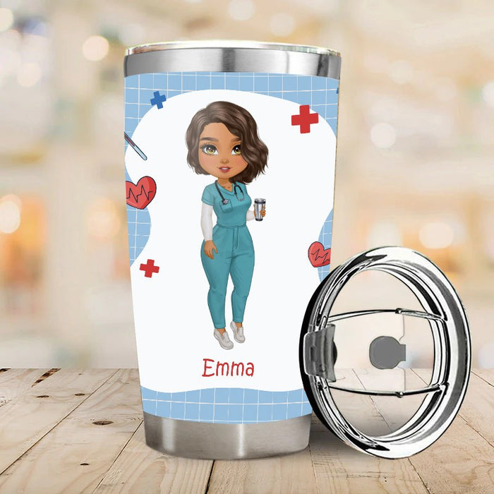 Dummheit Kann Man Nicht Beheben, aber man kann sie betäuben - Geschenk für Krankenschwestern - Personalisierter Becher