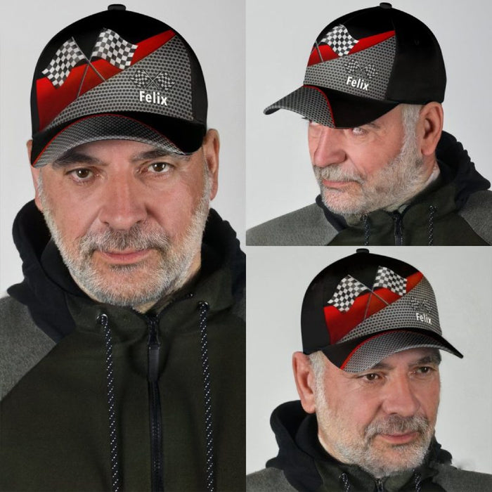 Personalisierte klassische Rennsportkappe