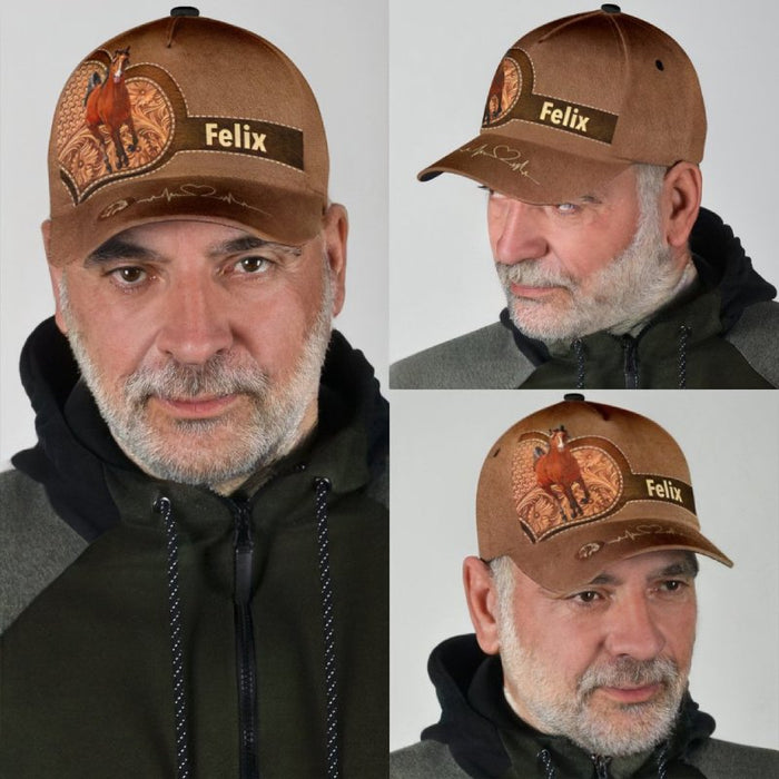 Personalisierte klassische Pferdekappe