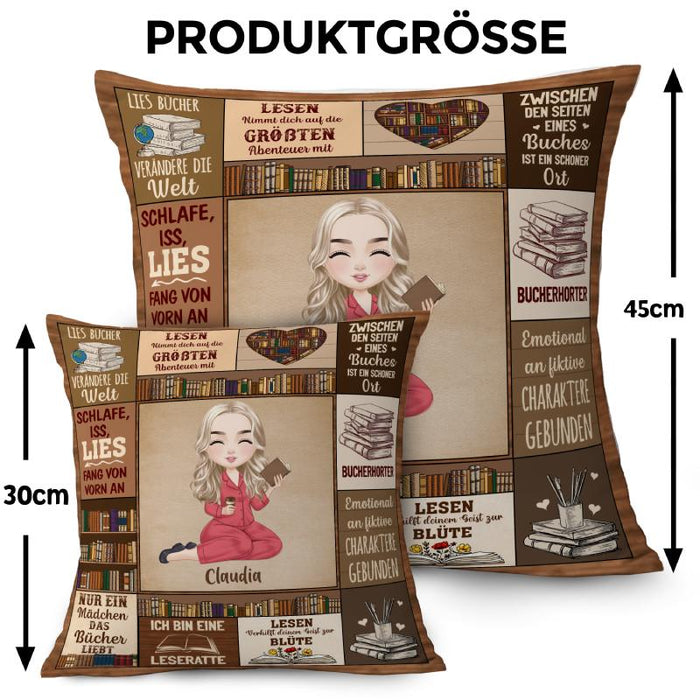 Bucherhorter - Geschenk für Buchliebhaber - Personalisierte Kissen