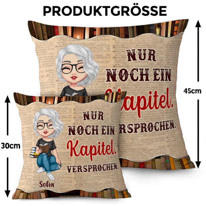 Nur noch ein Kapitel - Geschenk für Buchliebhaber - Personalisierte Kissen