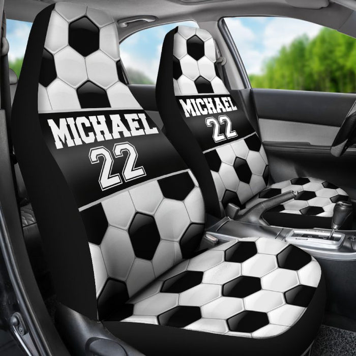 Personalisierte Autositzbezüge - Ball (2 Stück, universelle Passform)