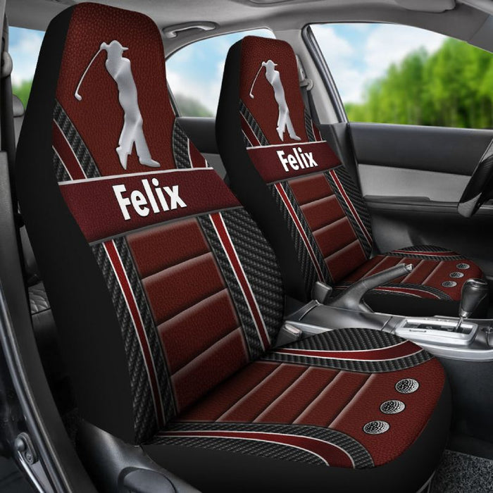 Personalisierte Golf-Autositzbezüge (2 Stück, universelle Passform)