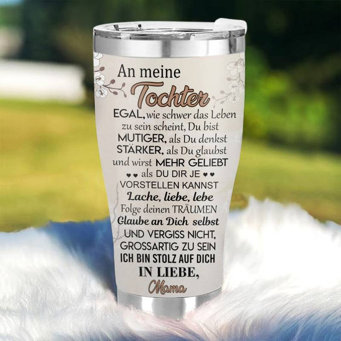 Du bist stärker als du glaubst – Geschenk für Tochter / Sohn – Personalisierter Becher