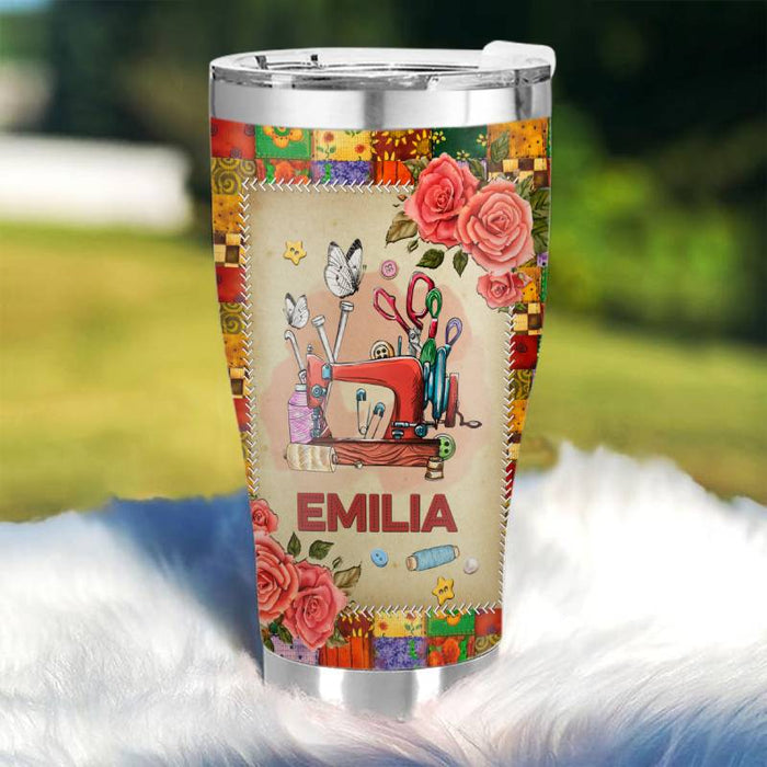 Mein liebstes Hobby – Geschenk für eine Schneiderin – Personalisierter Becher