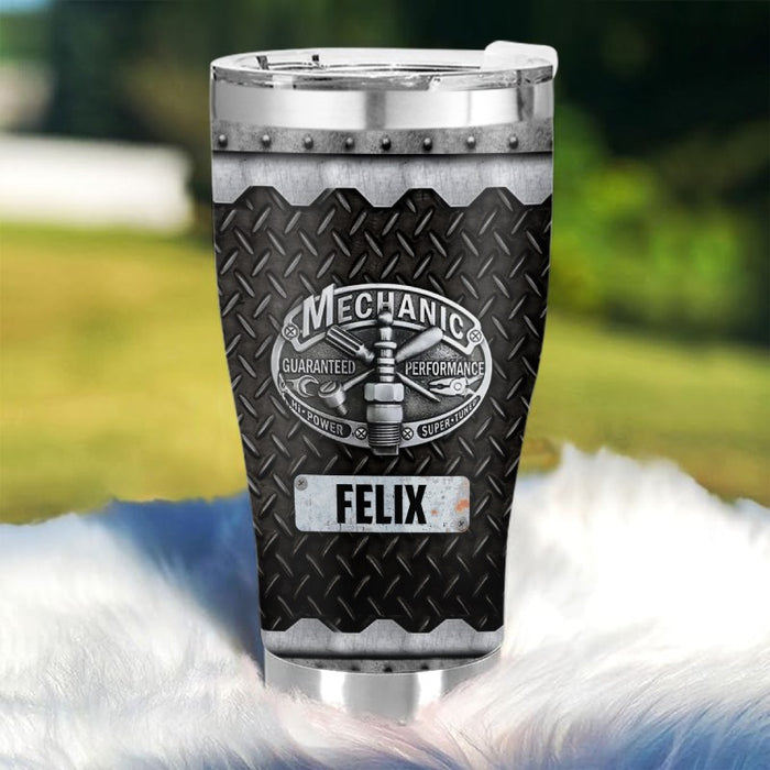 Wie ich meine arbeit zu tun habe  – Geschenk für einen Mechaniker – Personalisierter Becher