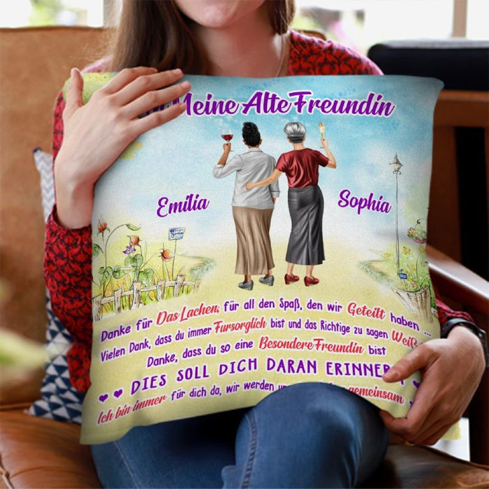 Ich bin immer für dich da – Geschenk für alte Freunde – Personalisierte Kissen