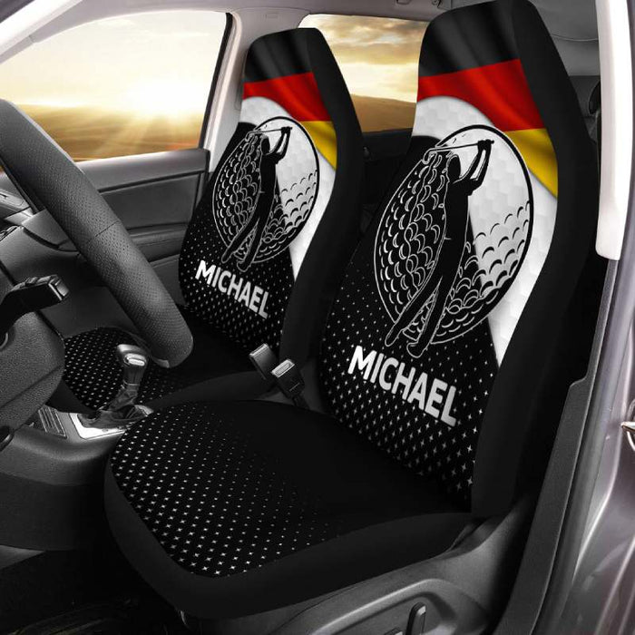 Personalisierte Autositzbezüge - Flagge (2 Stück, universelle Passform)