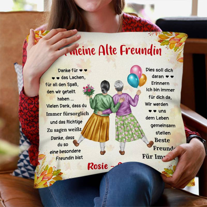 Beste Freunde Für Immer – Geschenk für alte Freunde – Personalisierte Kissen