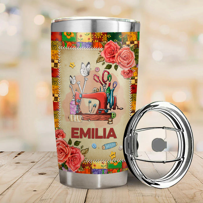 Mein liebstes Hobby – Geschenk für eine Schneiderin – Personalisierter Becher