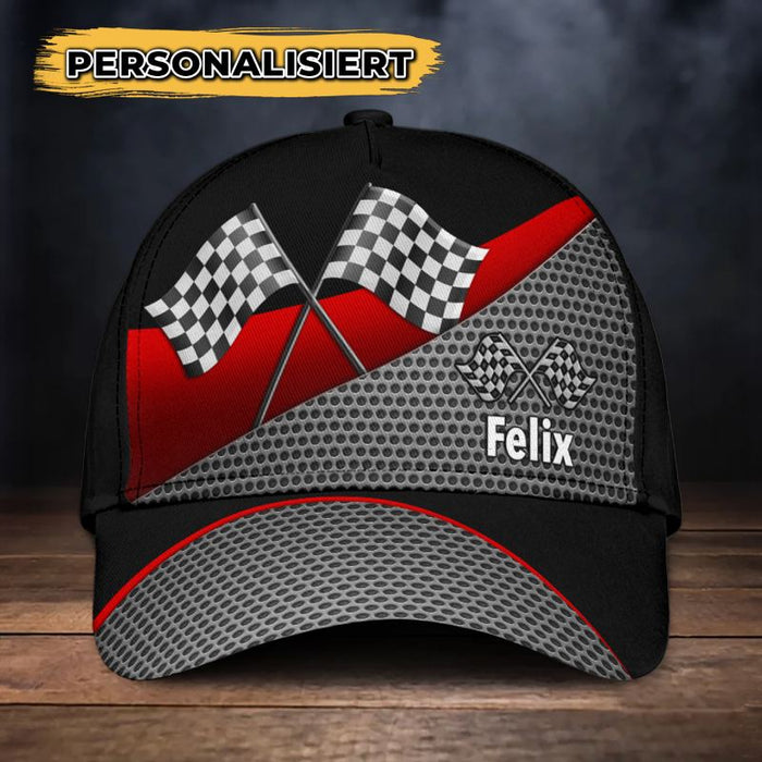 Personalisierte klassische Rennsportkappe