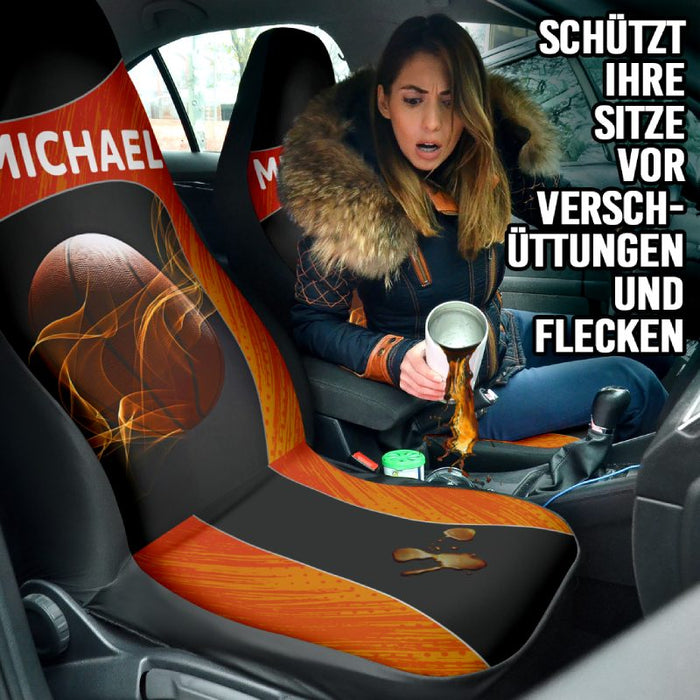 Personalisierte Autositzbezüge - Großer Ball (2 Stück, universelle Passform)