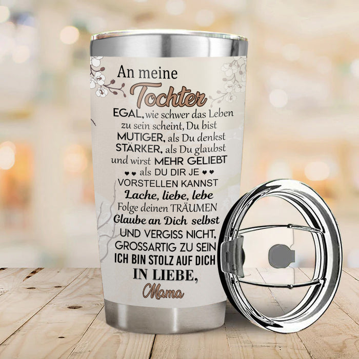 Du bist stärker als du glaubst – Geschenk für Tochter / Sohn – Personalisierter Becher