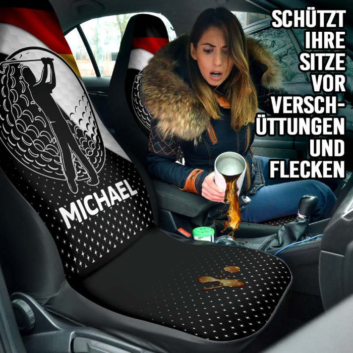 Personalisierte Autositzbezüge - Flagge (2 Stück, universelle Passform)