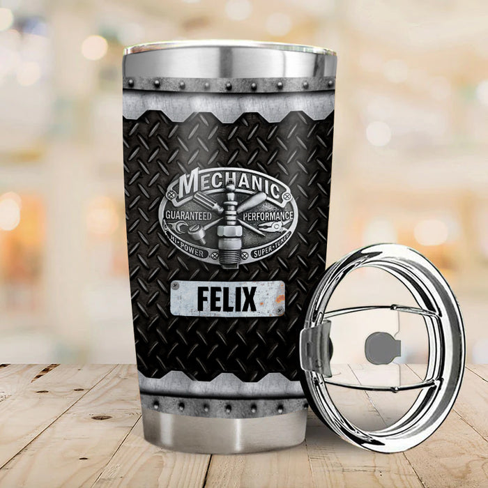 Wie ich meine arbeit zu tun habe  – Geschenk für einen Mechaniker – Personalisierter Becher