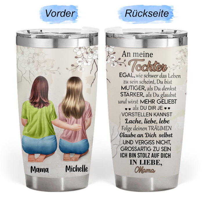 Du bist stärker als du glaubst – Geschenk für Tochter / Sohn – Personalisierter Becher