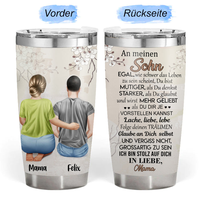 Du bist stärker als du glaubst – Geschenk für Tochter / Sohn – Personalisierter Becher