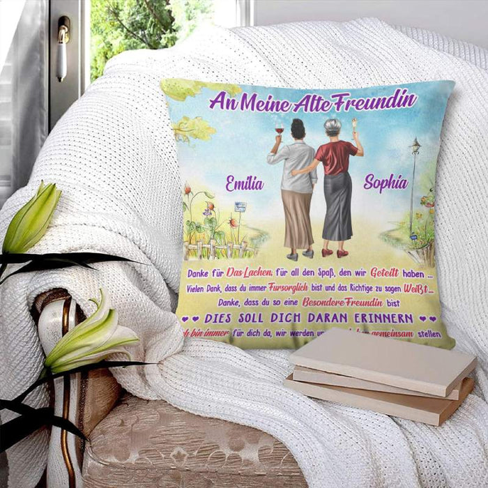 Ich bin immer für dich da – Geschenk für alte Freunde – Personalisierte Kissen
