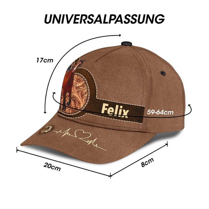 Personalisierte klassische Pferdekappe