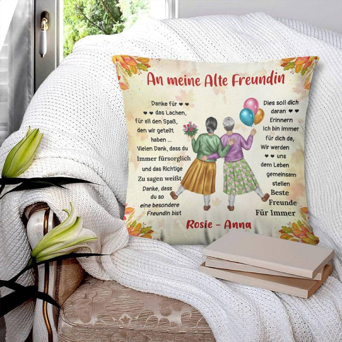 Beste Freunde Für Immer – Geschenk für alte Freunde – Personalisierte Kissen