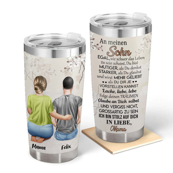 Du bist stärker als du glaubst – Geschenk für Tochter / Sohn – Personalisierter Becher