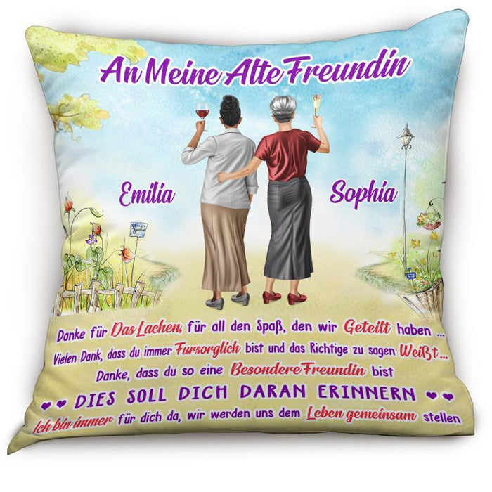 Ich bin immer für dich da – Geschenk für alte Freunde – Personalisierte Kissen