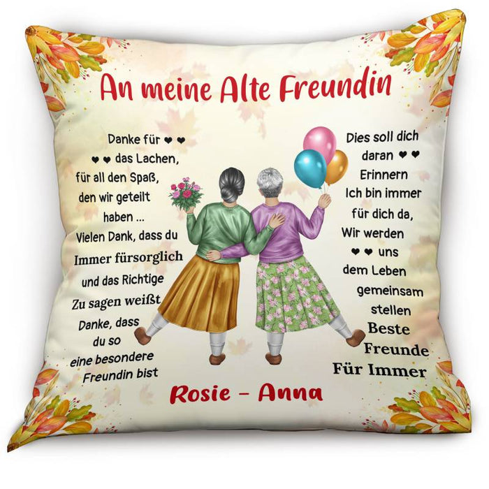 Beste Freunde Für Immer – Geschenk für alte Freunde – Personalisierte Kissen