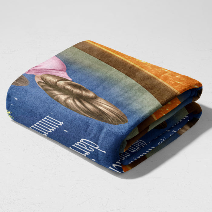 Dass du mutiger bist, als du denkst – Geschenk für Sohn/Tochter – Personalisierte Fleecedecke/Sherpa Decke