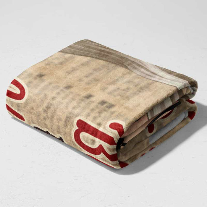 Nur noch ein Kapitel - Geschenk für Buchliebhaber - Personalisierte Fleecedecke/Sherpa Decke