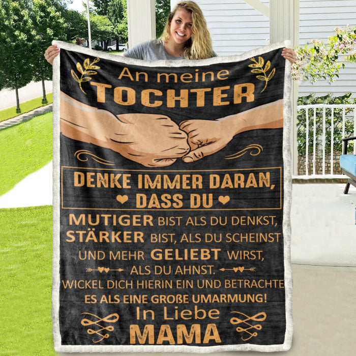 Decke von den Eltern - "Wir sind ein tolles Team"